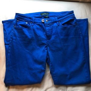 Cobalt Blue Ralph Lauren Straight Leg Jeans